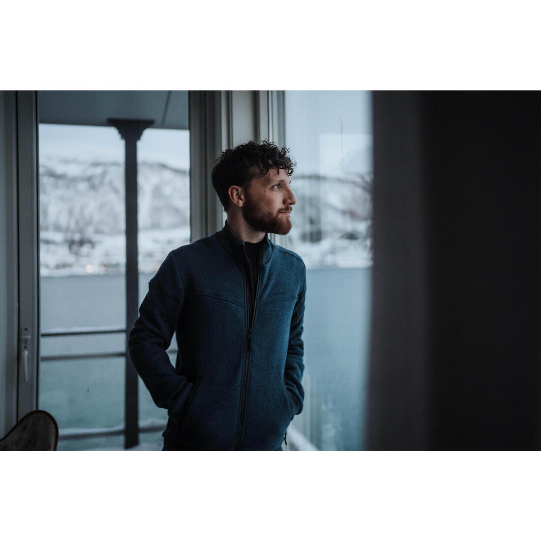 Polaire chaude de randonnée homme, NH100