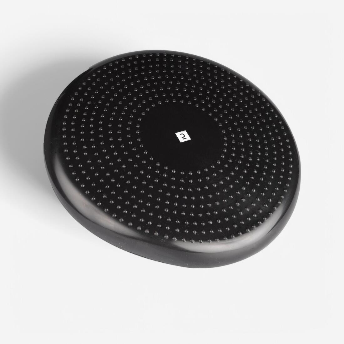 Coussin d'équilibre fitness réversible et modulable, noir