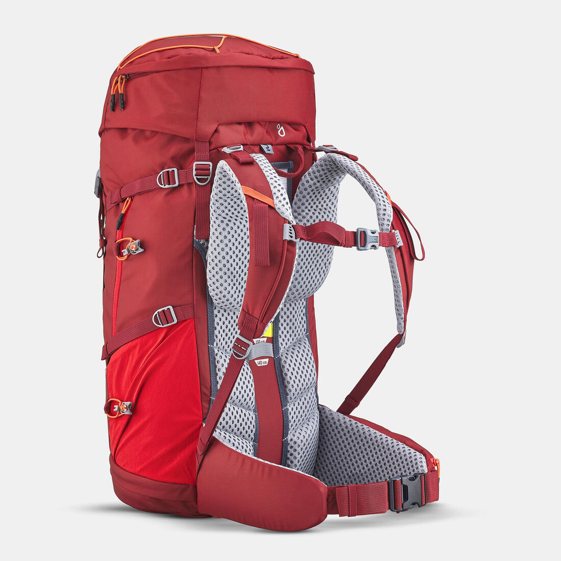 Sac à dos de randonnée 40+10L confortable et ventilé enfant, MH900