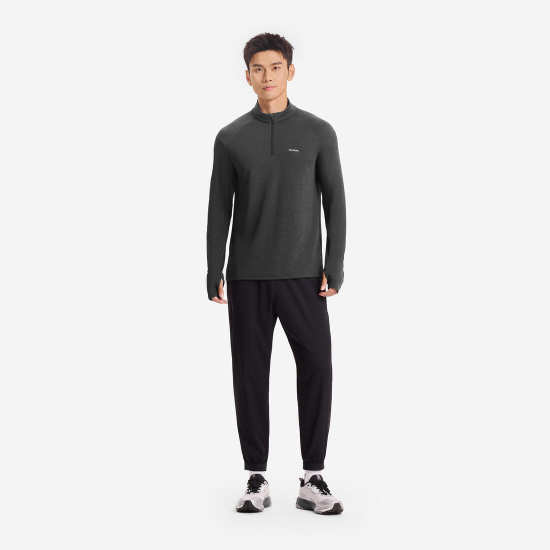 Pantalon de running respirant Homme - KIPRUN Run 100 Dry Noir