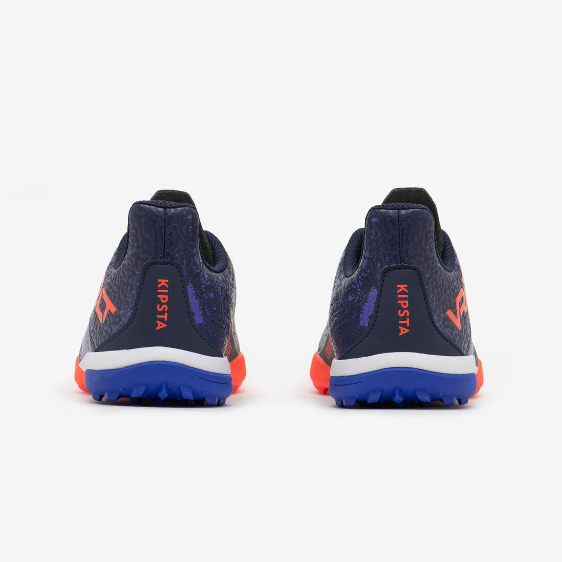 CHAUSSURES DE FOOTBALL ENFANT A LACETS VIRALTO I TURF TF ORANGE ET