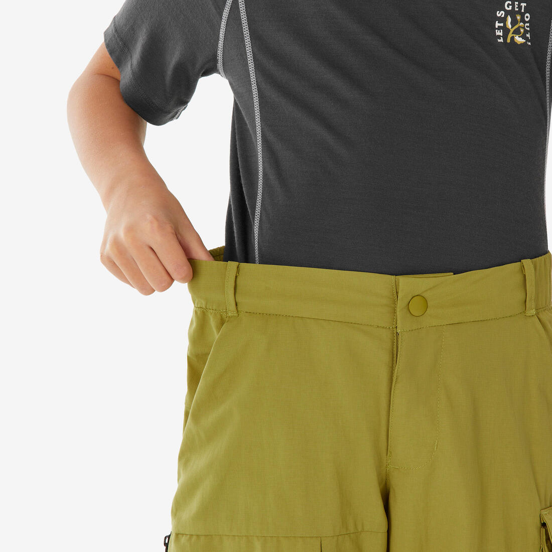 Pantalon modulable de randonnée enfant 7-15 ans, MH500