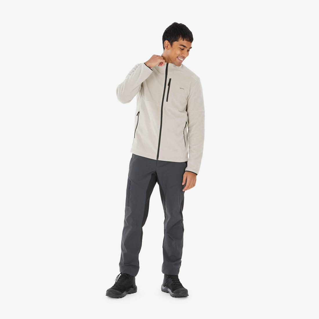 Polaire de randonnée montagne homme, MH500 full zip