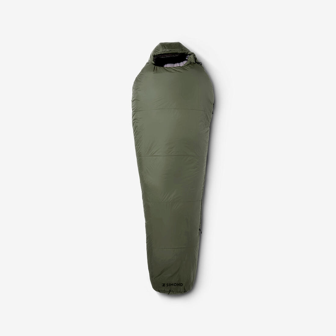 Sac de couchage de trekking - mt500 0°c - synthétique – vert armé