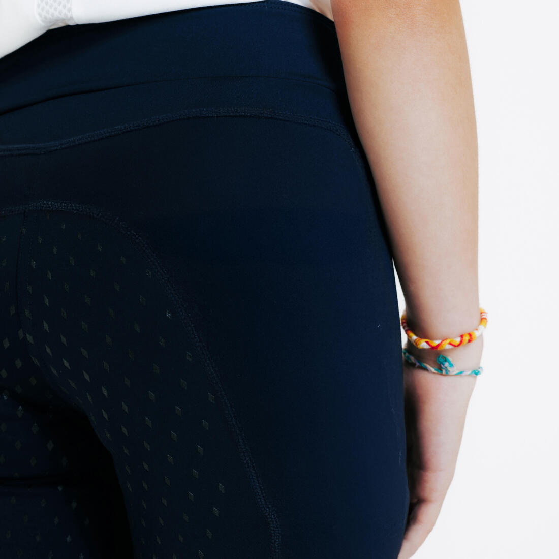 Legging équitation fullgrip Enfant - 500 marine print