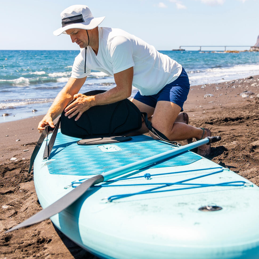 Siège de stand up paddle double accroches - Noir