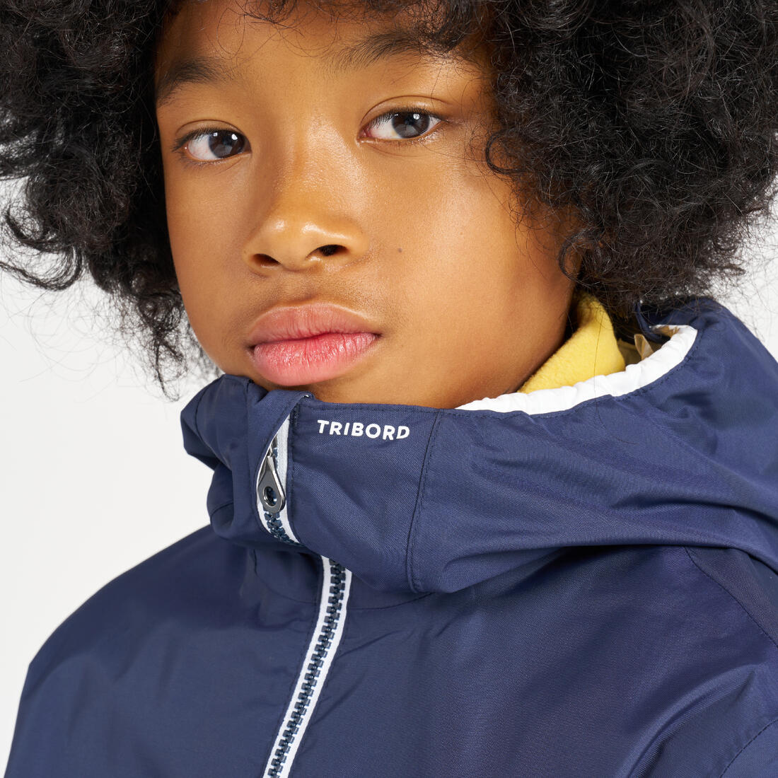 Veste imperméable et coupe vent de voile enfant, 100 navy