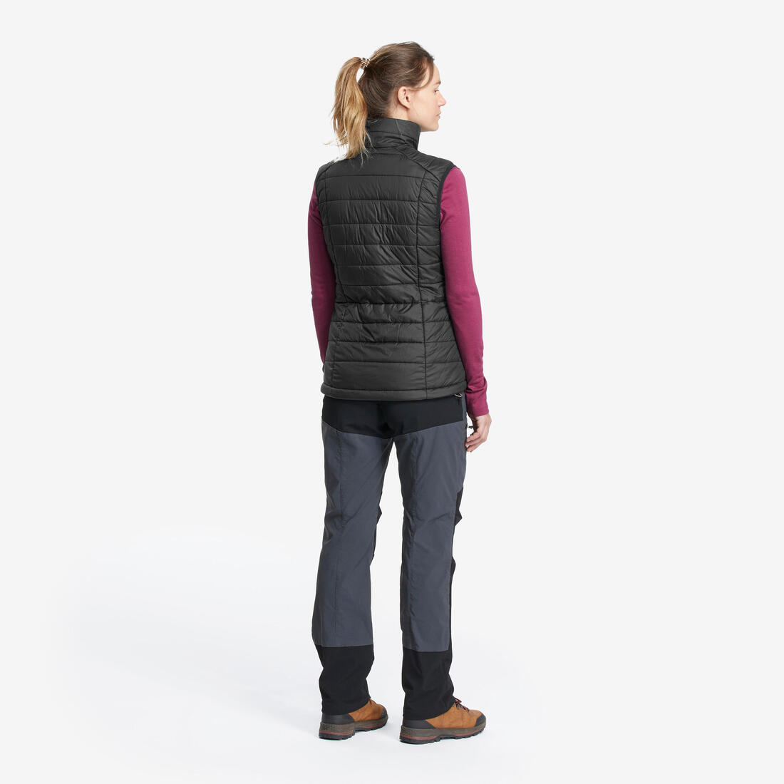 Doudoune de trek sans manches synthétique Femme, MT100