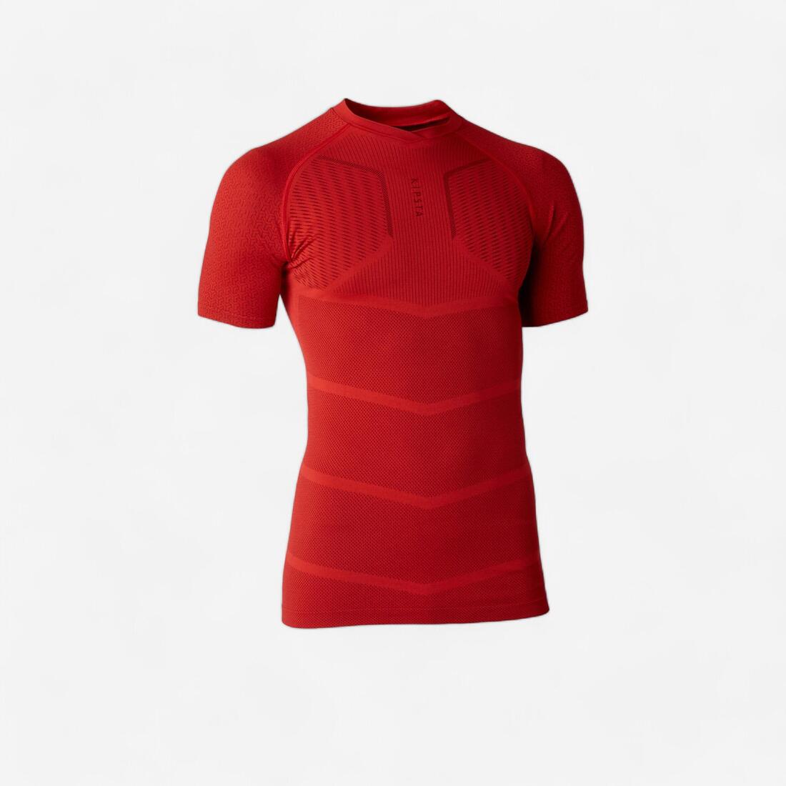 SOUS-VETEMENT THERMIQUE HAUT MANCHES COURTES  ADULTE GRIS KEEPDRY 500