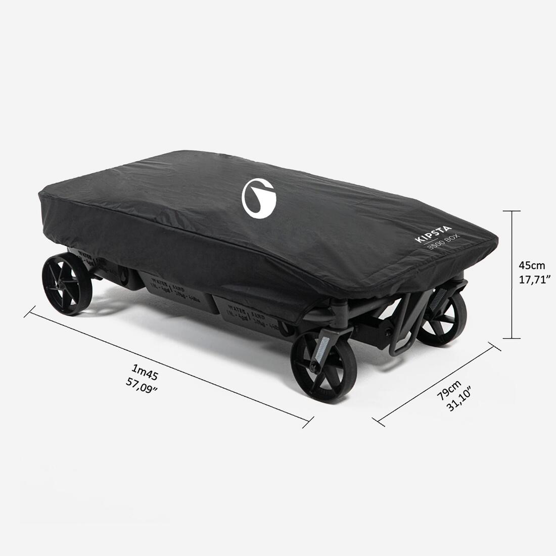 Panier basket pliable sur pied planche transparente 2,4 à 3,05 m, B500 Box