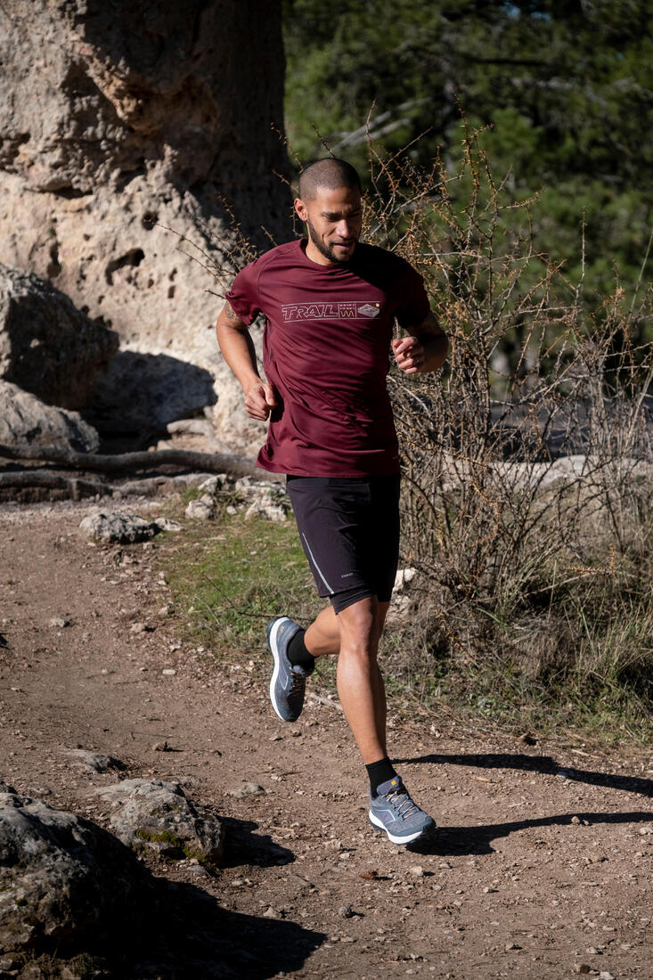 T-shirt de trail running résistant Homme - KIPRUN Run 500 Graph