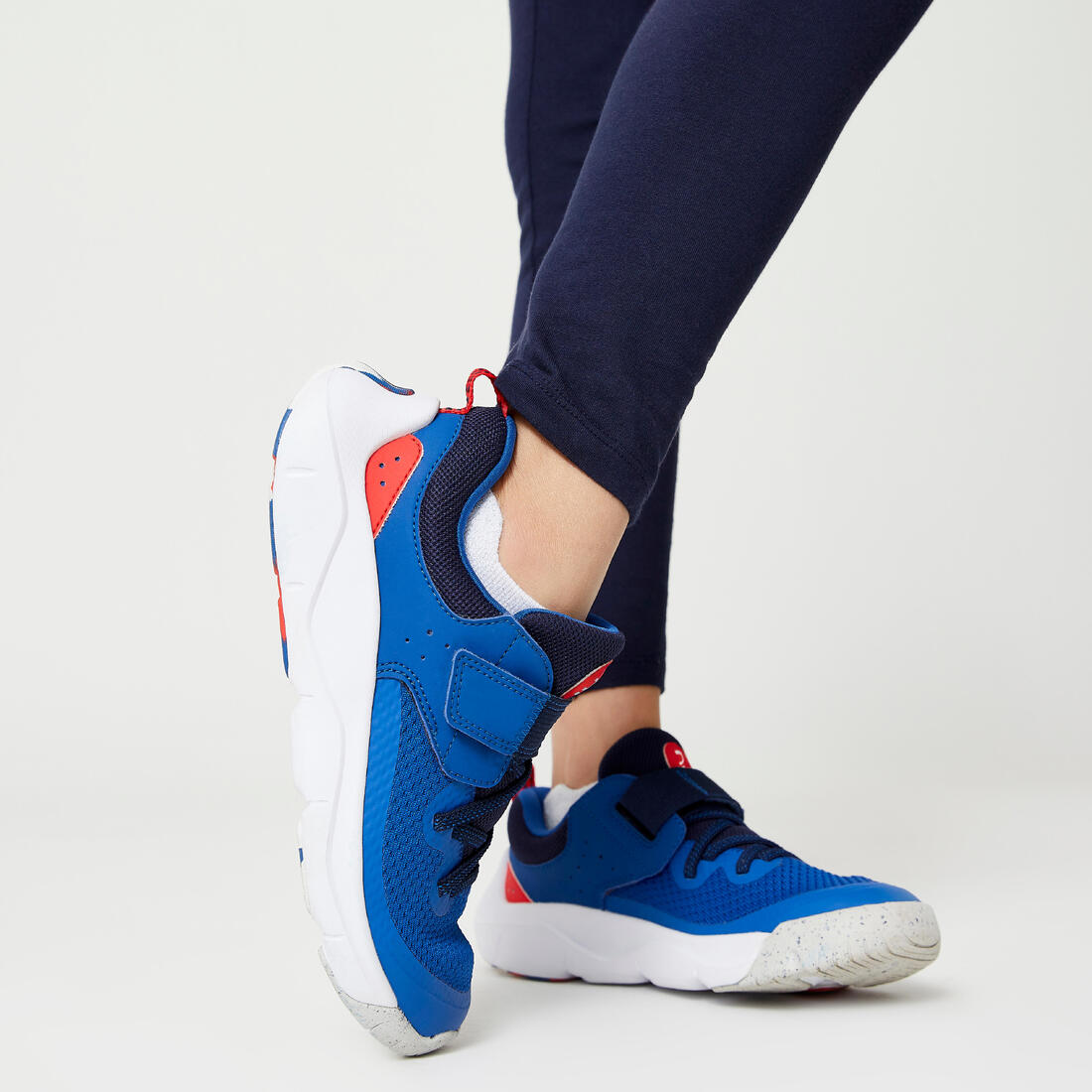 Chaussures de sport à scratch légères enfant, Playful Fast noir et
