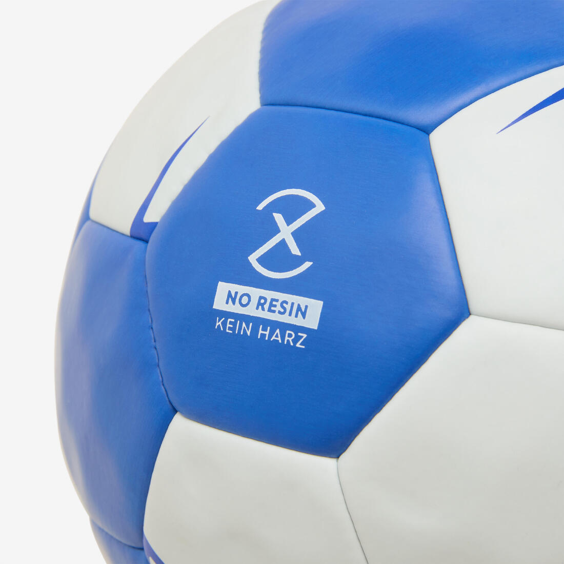 Ballon de handball sans résine taille 2 - Waxfree Ultragrip bleu / blanc
