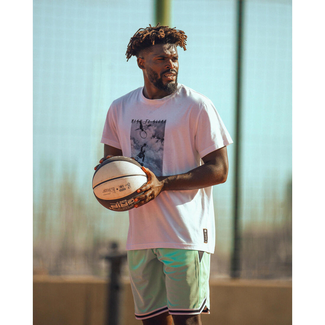 Ballon de basket adulte bt500 grip taille 7