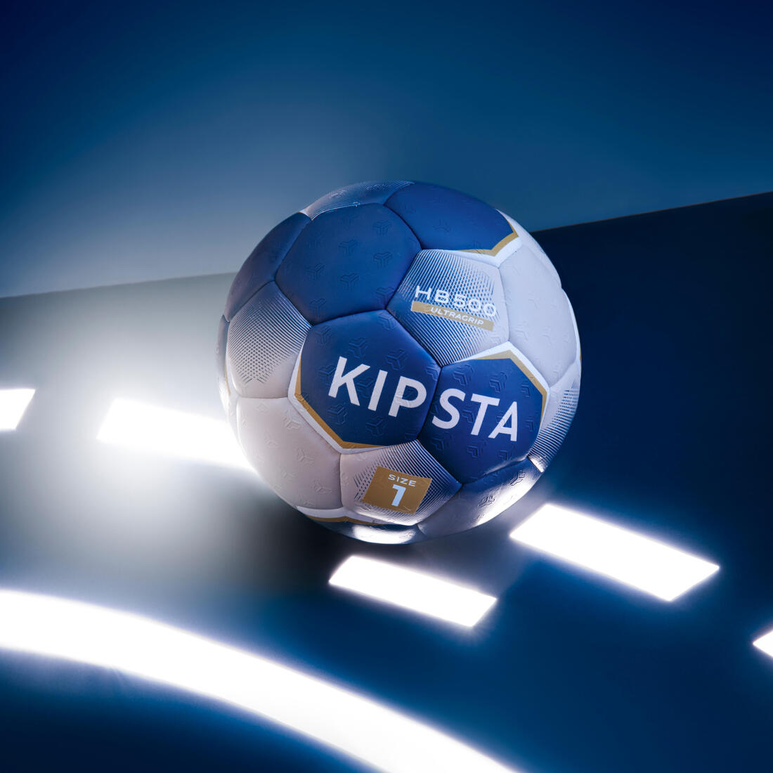 Ballon de handball taille 1 - hb500 hybride bleu/gris
