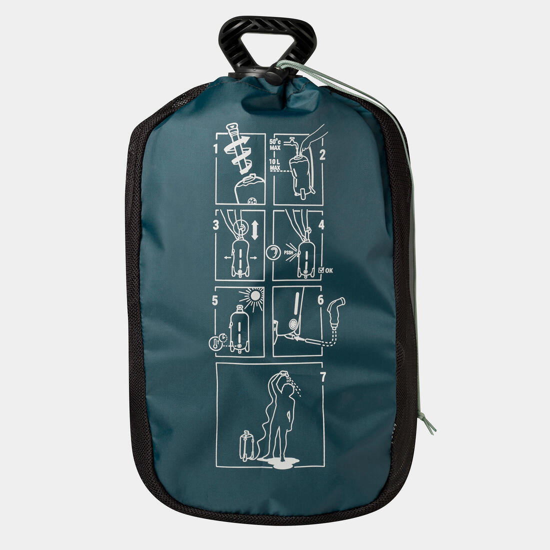 DOUCHE PRESSION SOLAIRE POUR LE CAMPING - 10 LITRES