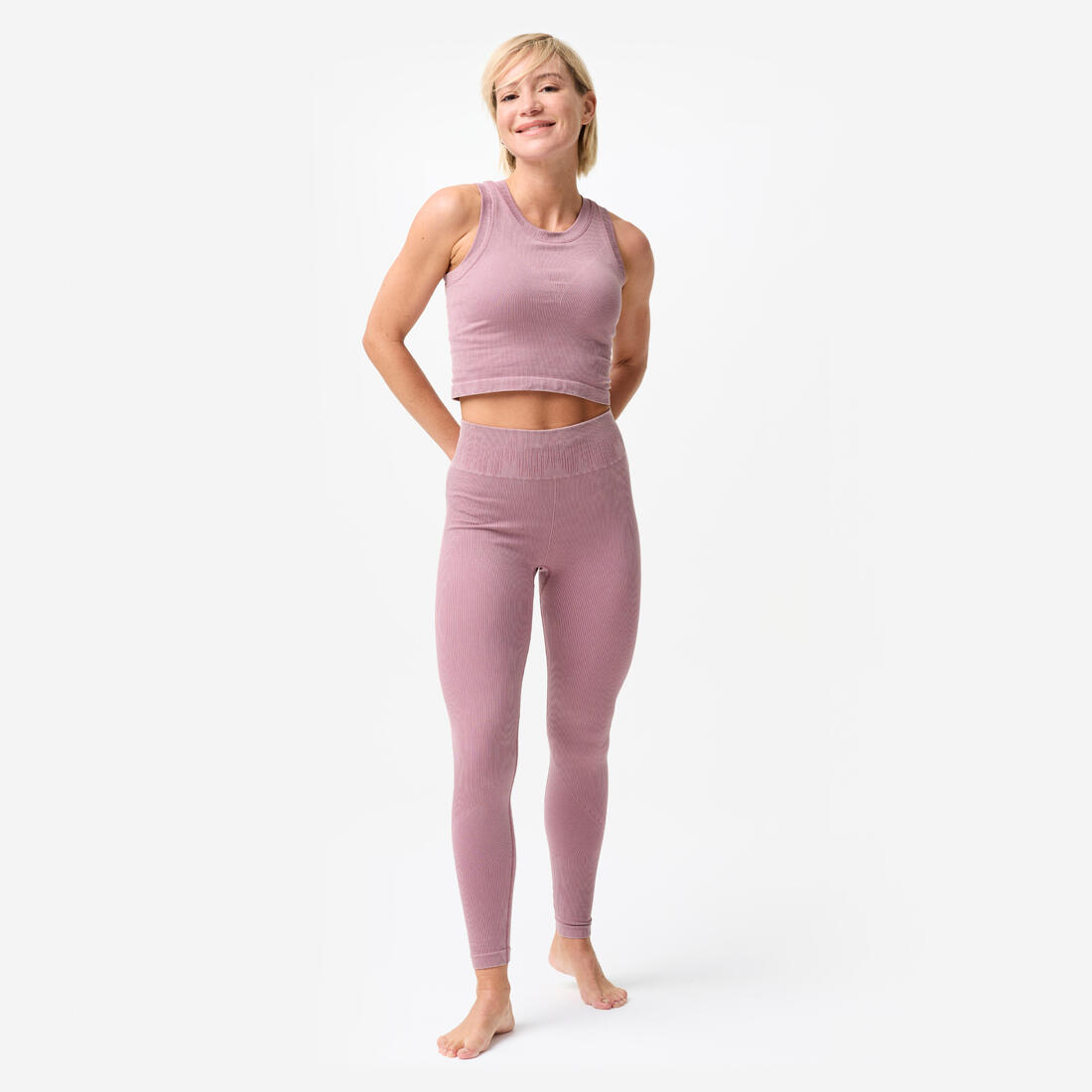 Legging de yoga et pilates sans couture et extensible femme