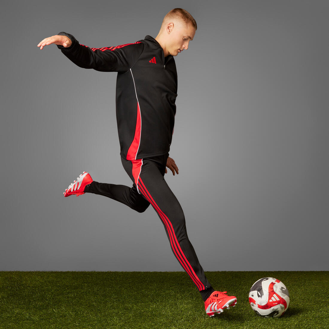 Chaussure Predator League FG/MG Adulte Rouge
