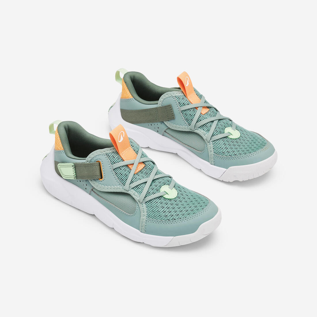Chaussures de sport à scratch respirantes enfant, Playful Summer bleu et