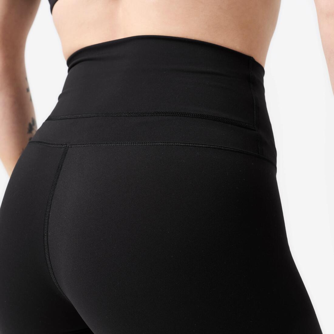 Short de crossfit court et extensible femme, noir