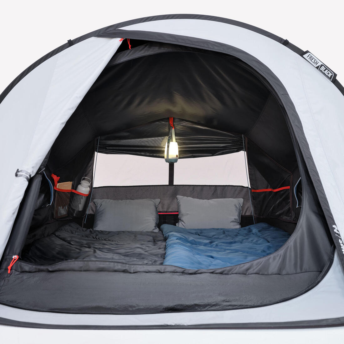 Tente de camping instantanée 2 places, 2 Seconds Fresh & Black