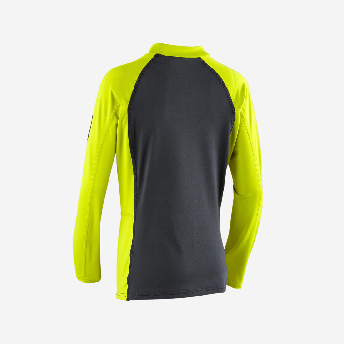 Tee shirt anti uv manches longues garçon, 500 vert et gris