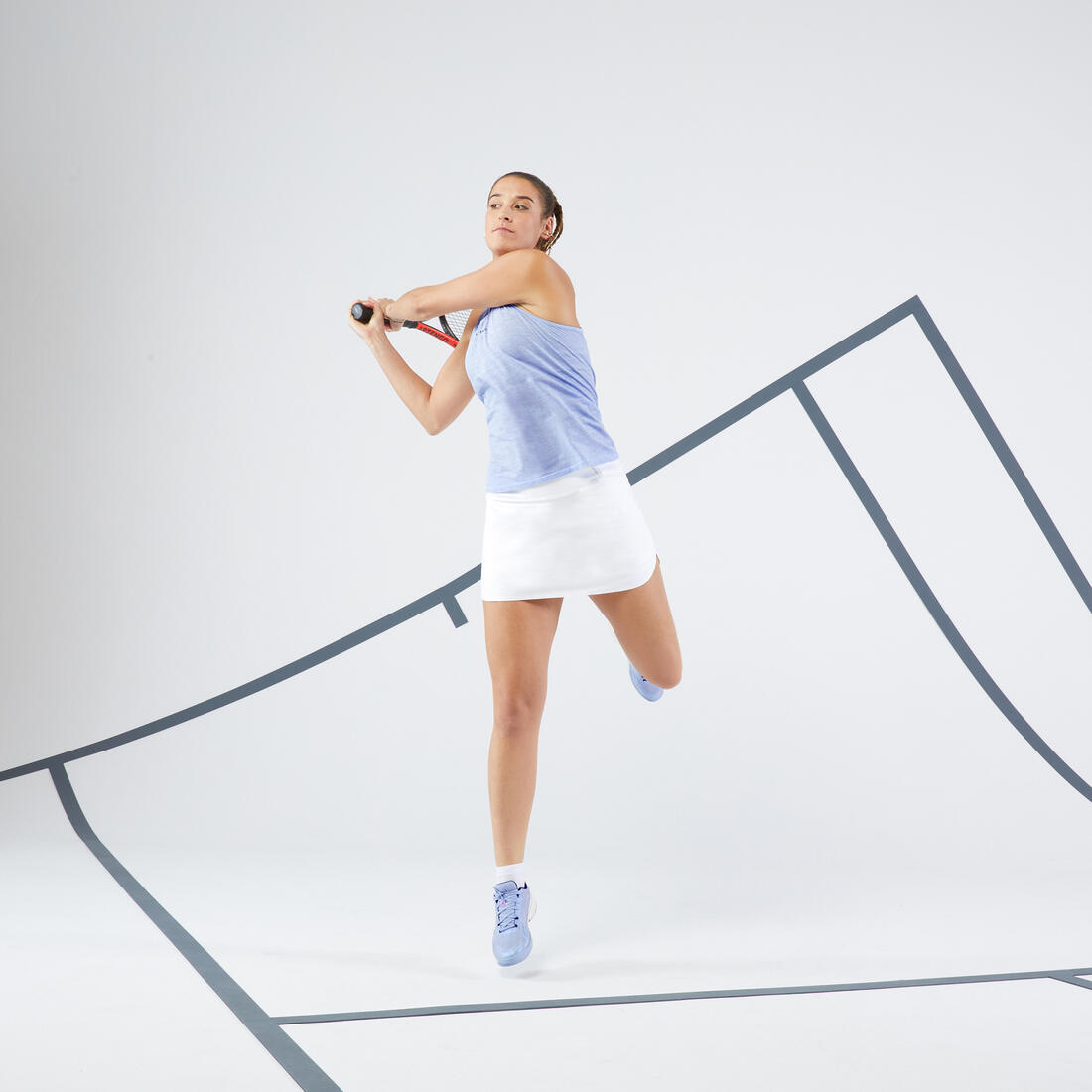 Jupe tennis dry + soft femme - Dry 900