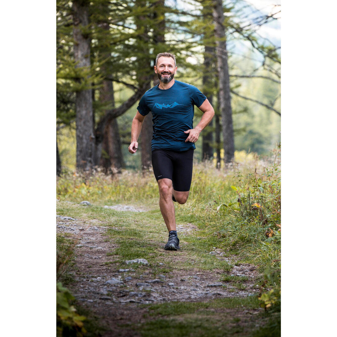 T-shirt de trail running résistant Homme - KIPRUN Run 500 Graph