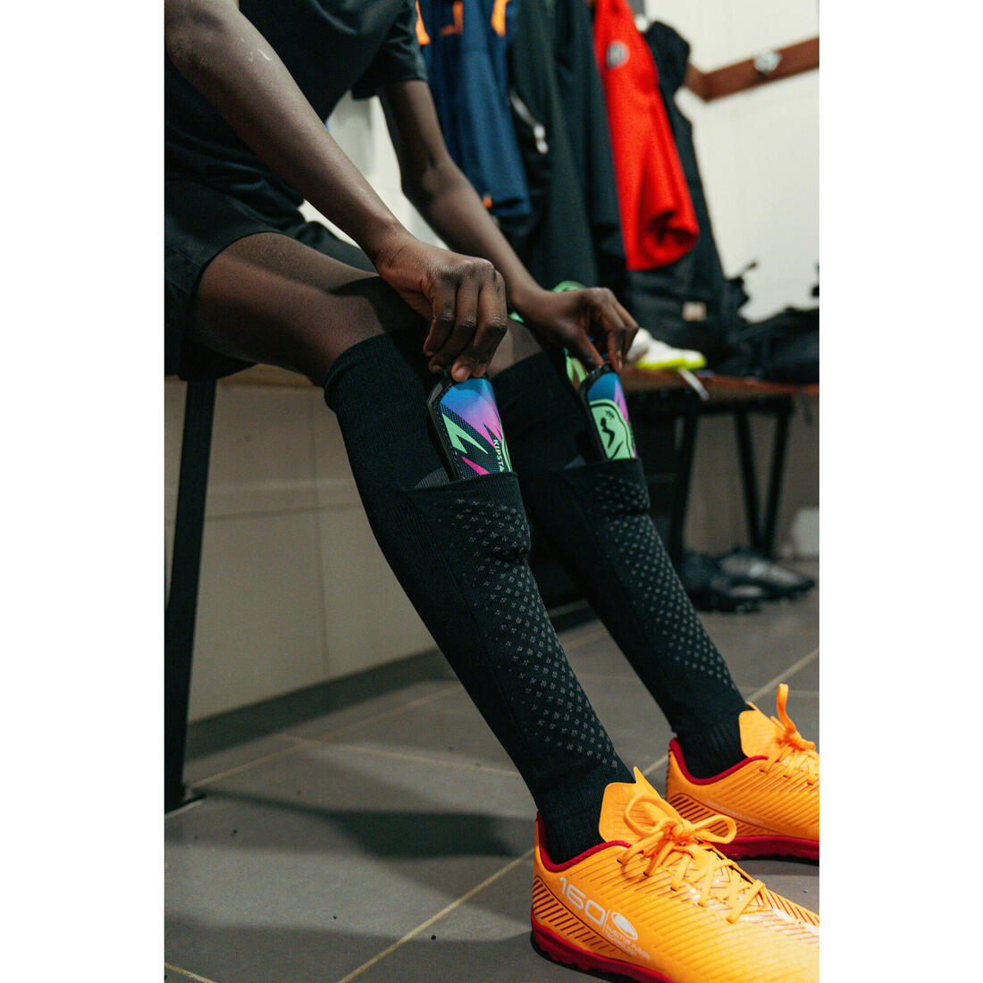 CHAUSSETTES DE FOOTBALL ENFANT EASY POCKET