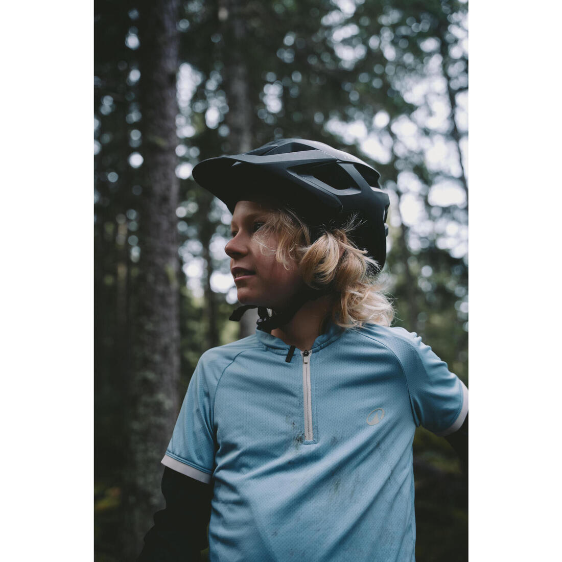 Maillot manches courtes vélo enfant 7-11 ans, 500