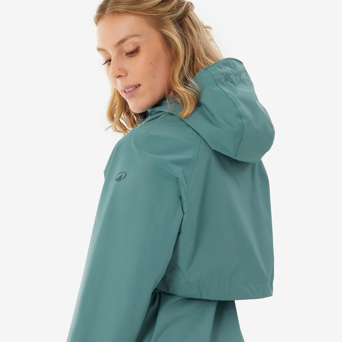 Veste de randonnée imperméable femme, Raincut Longue
