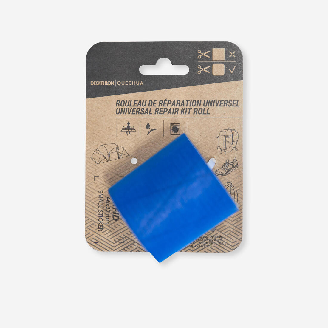 Rouleau adhésif de réparation multiusage - tente, sac de couchage, sac à dos..