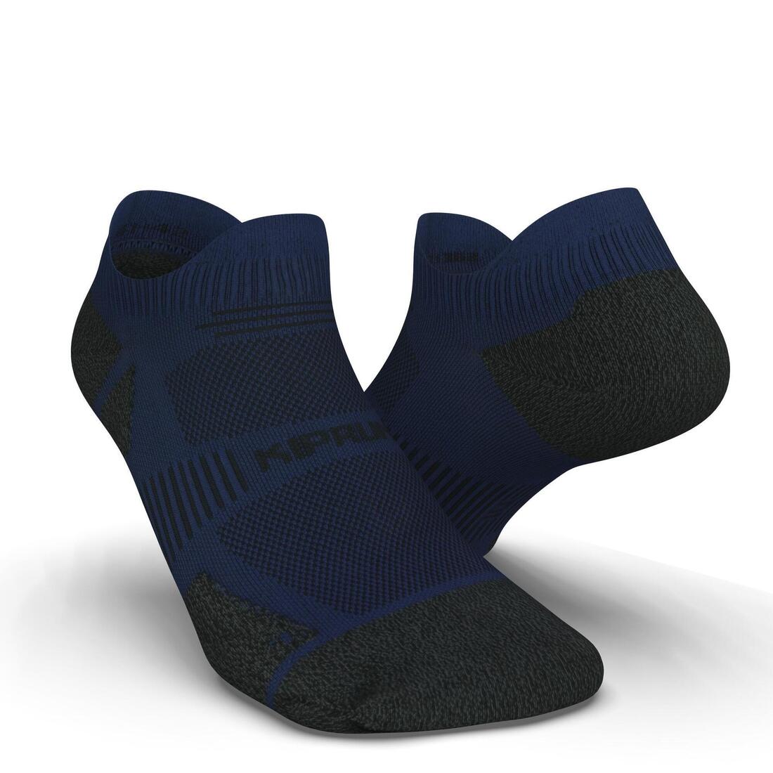 CHAUSSETTES DE RUNNING RUN900 FINES INVISIBLES BLEUE