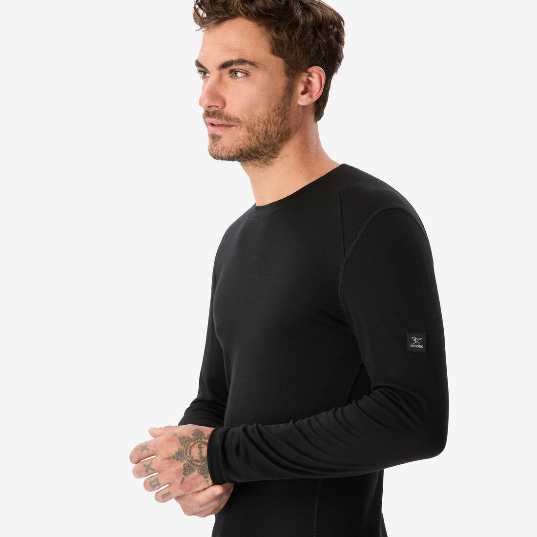 T-shirt 100% laine mérinos manche longue - mt500 - homme