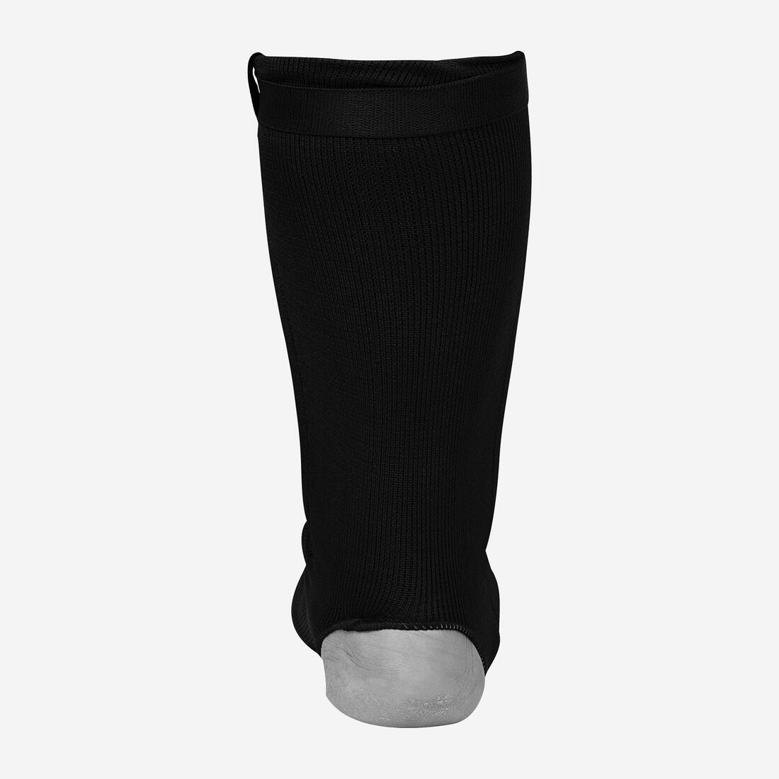 PROTÈGE-TIBIA + PIED NOIR CHAUSSETTE
