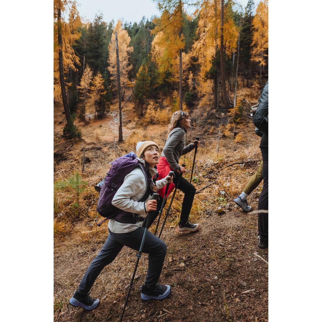 Polaire de randonnée montagne femme, MH500 full zip