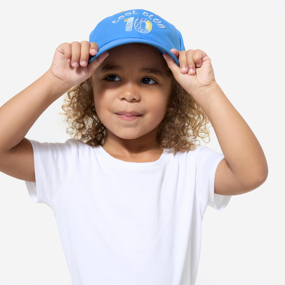 Casquette multisport ajustable bébé mixte, Rose blanc terracotta