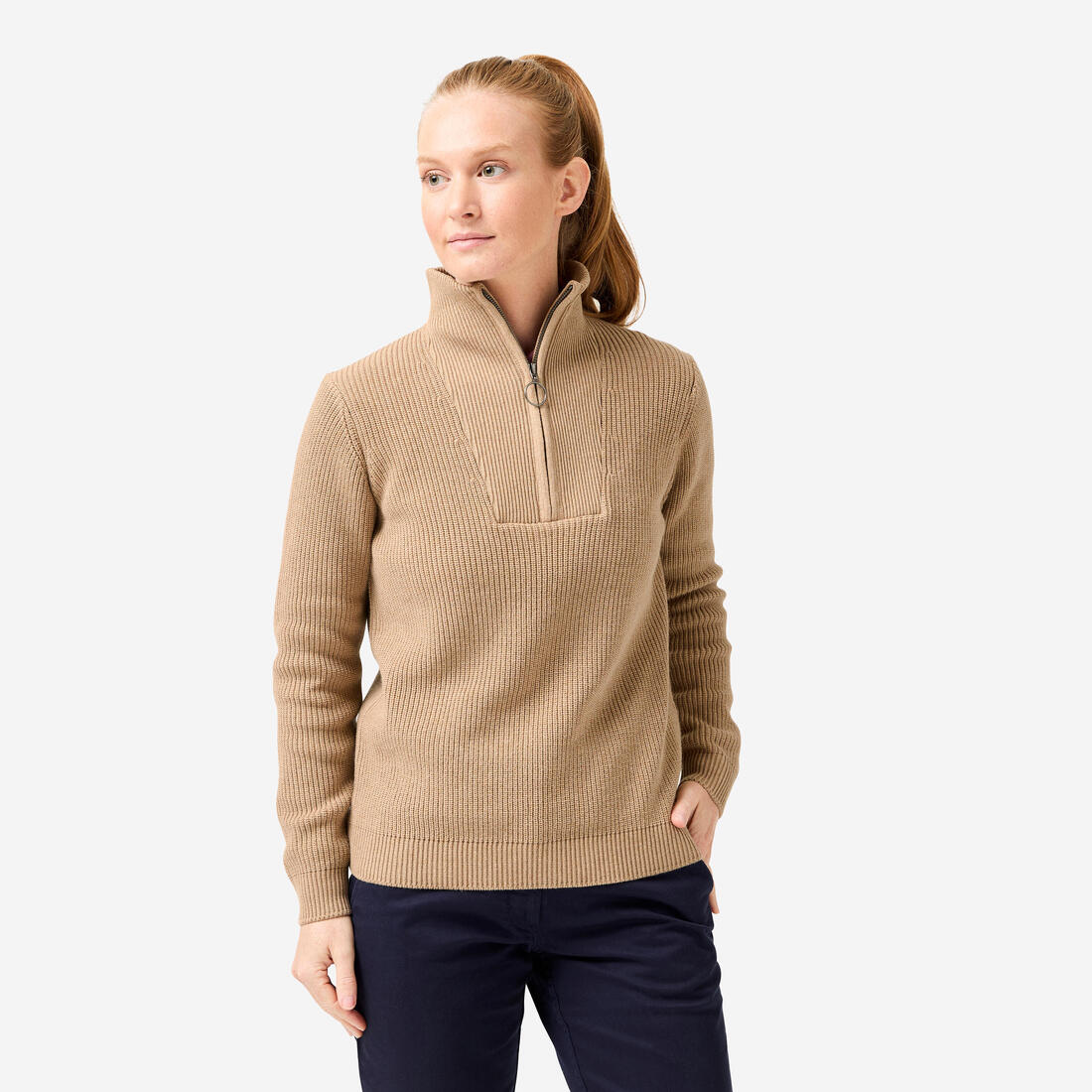 Pull golf 1/2 ZIP Femme - MW500