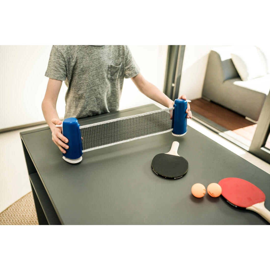SET DE PING PONG ROLLNET SMALL + 2 RAQUETTES + 2 BALLES