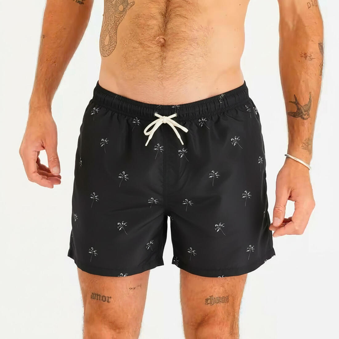 Boardshort surf 100 15" POPSTRIPE BLUE