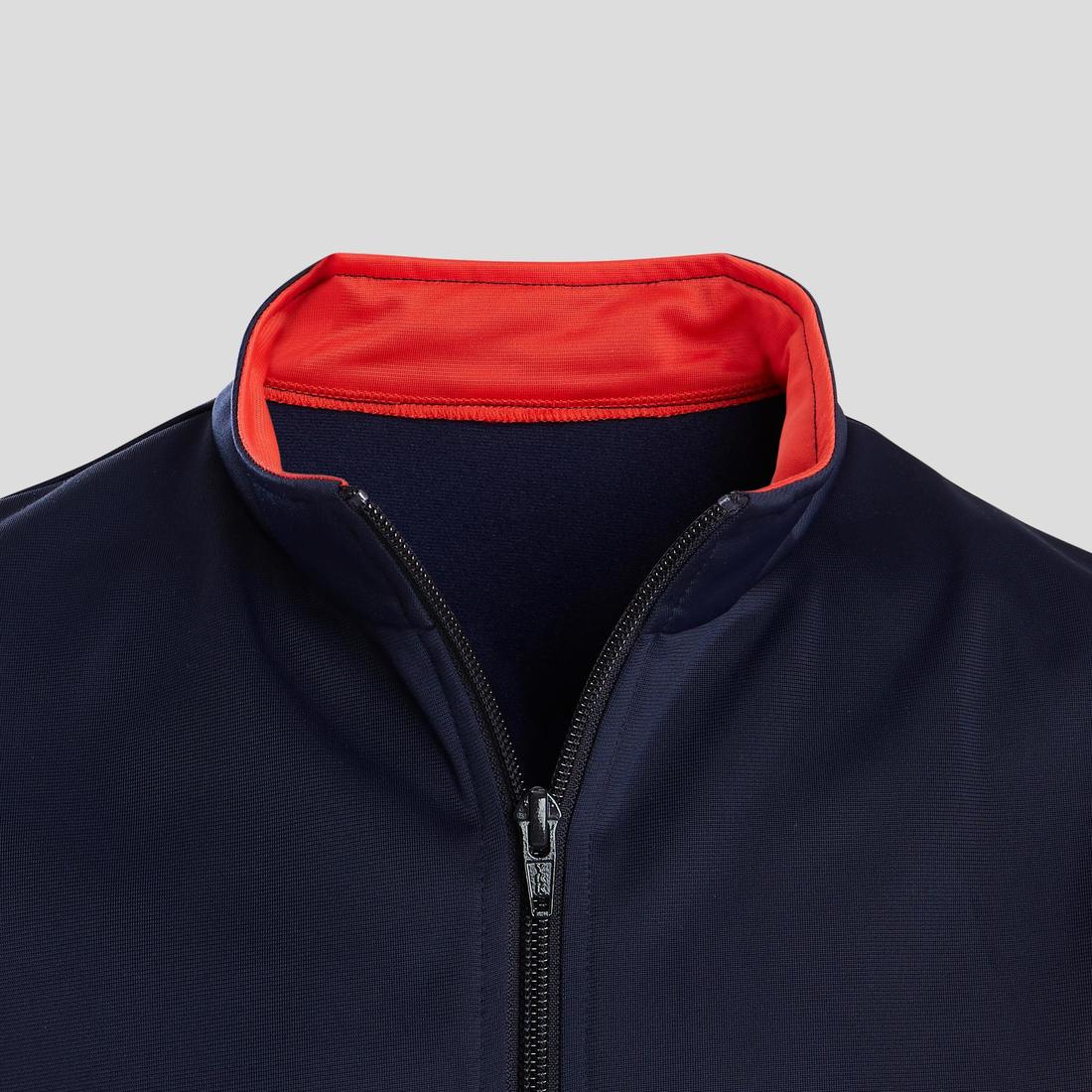 Survêtement enfant synthétique respirant - Gym'y bleu, pantalon marine
