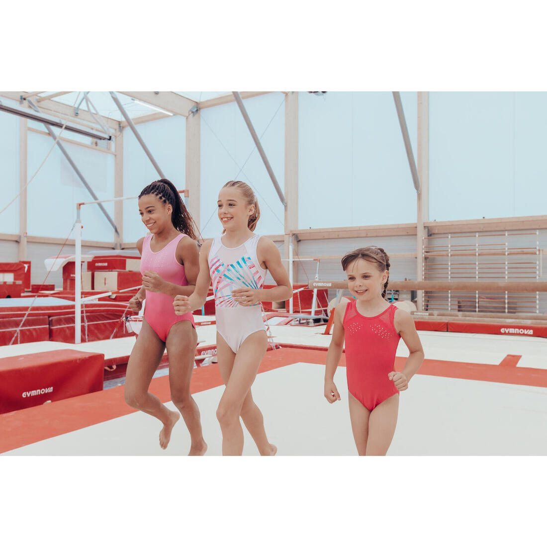 Justaucorps de gymnastique sans manches fille