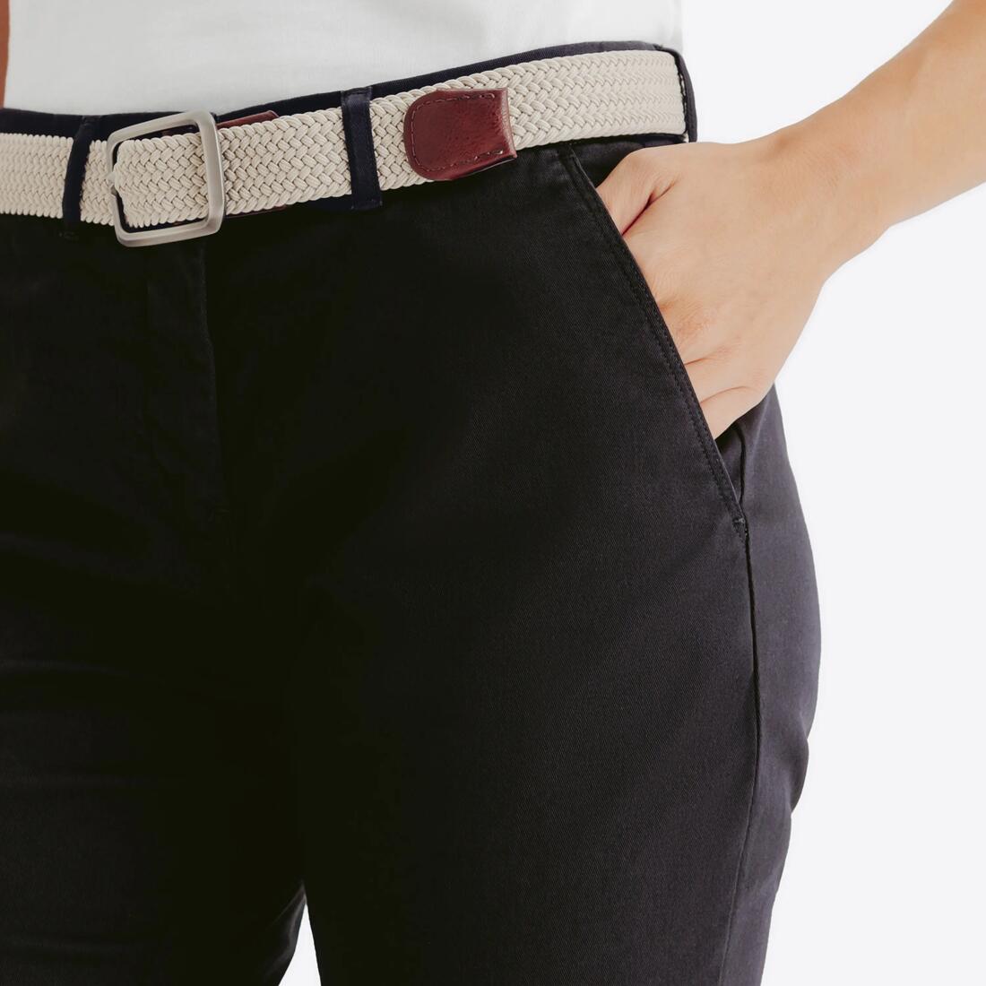 Pantalon chino de golf coton femme, MW500