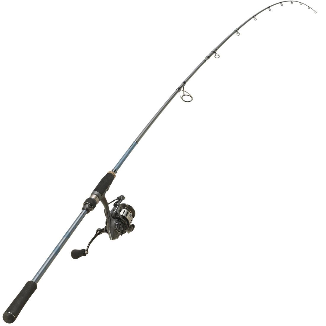 Ensemble canne & moulinet pêche aux leurre WXM 500 Spinning 2.40m H 30-60g