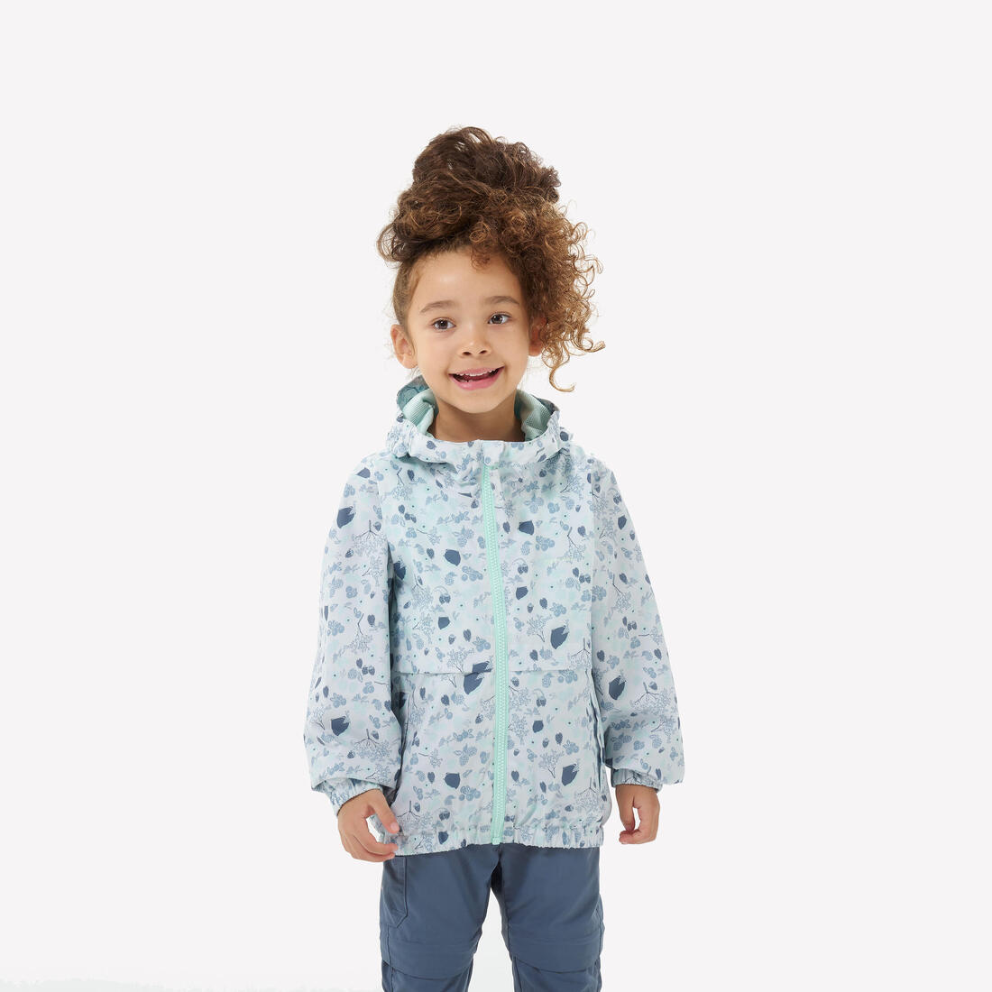 Veste de randonnée imperméable 2-6 ans enfant, MH500 kid – bleu délicat