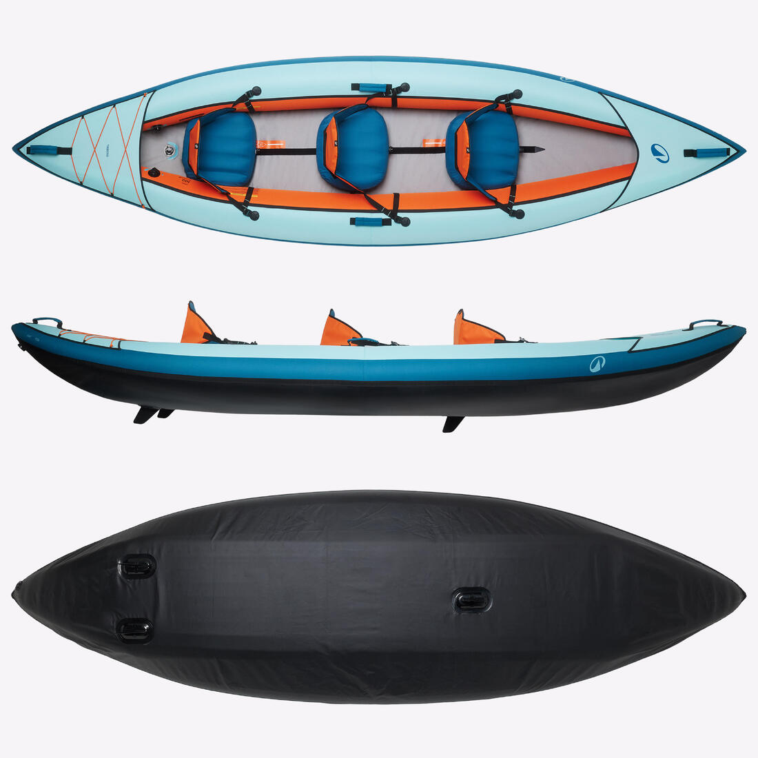 Pack canoë kayak Tribord 100 Essentiel - 2/3 places