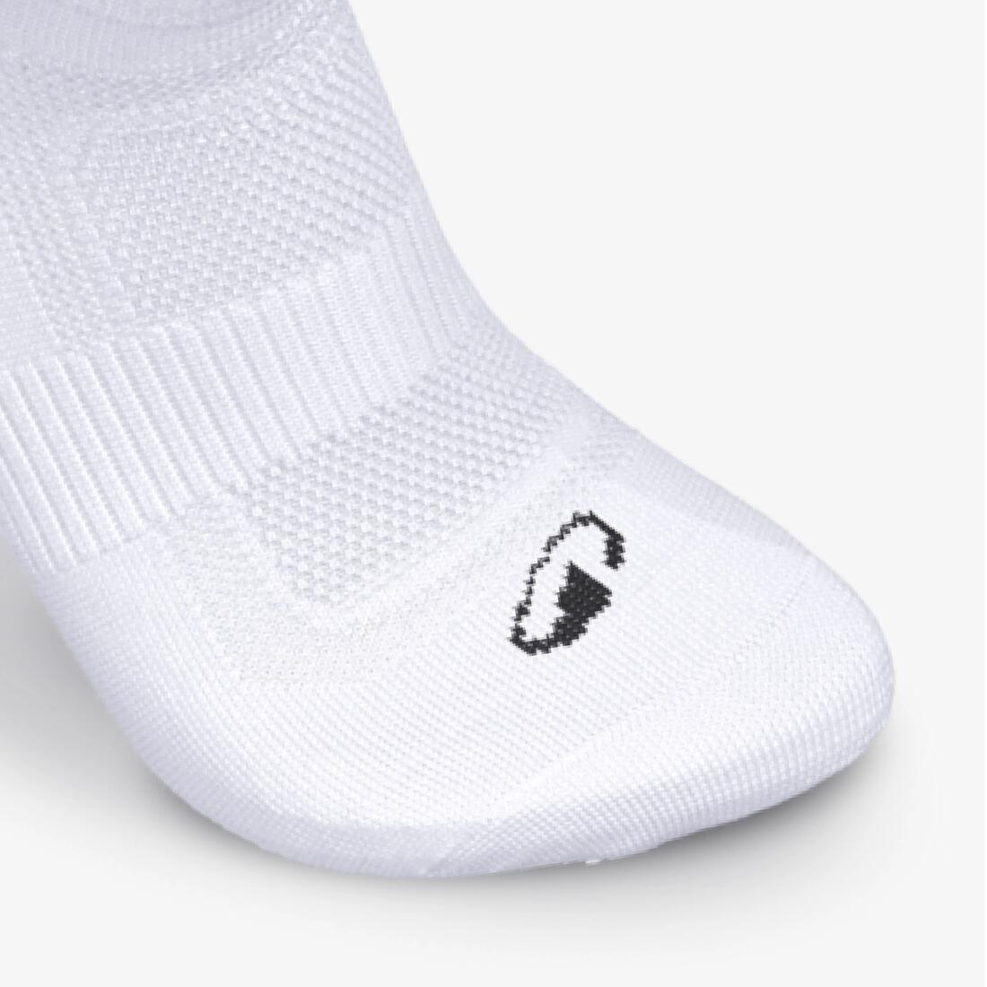 Lot de 3 chaussettes enfant d'athlétisme  blanches tige basse