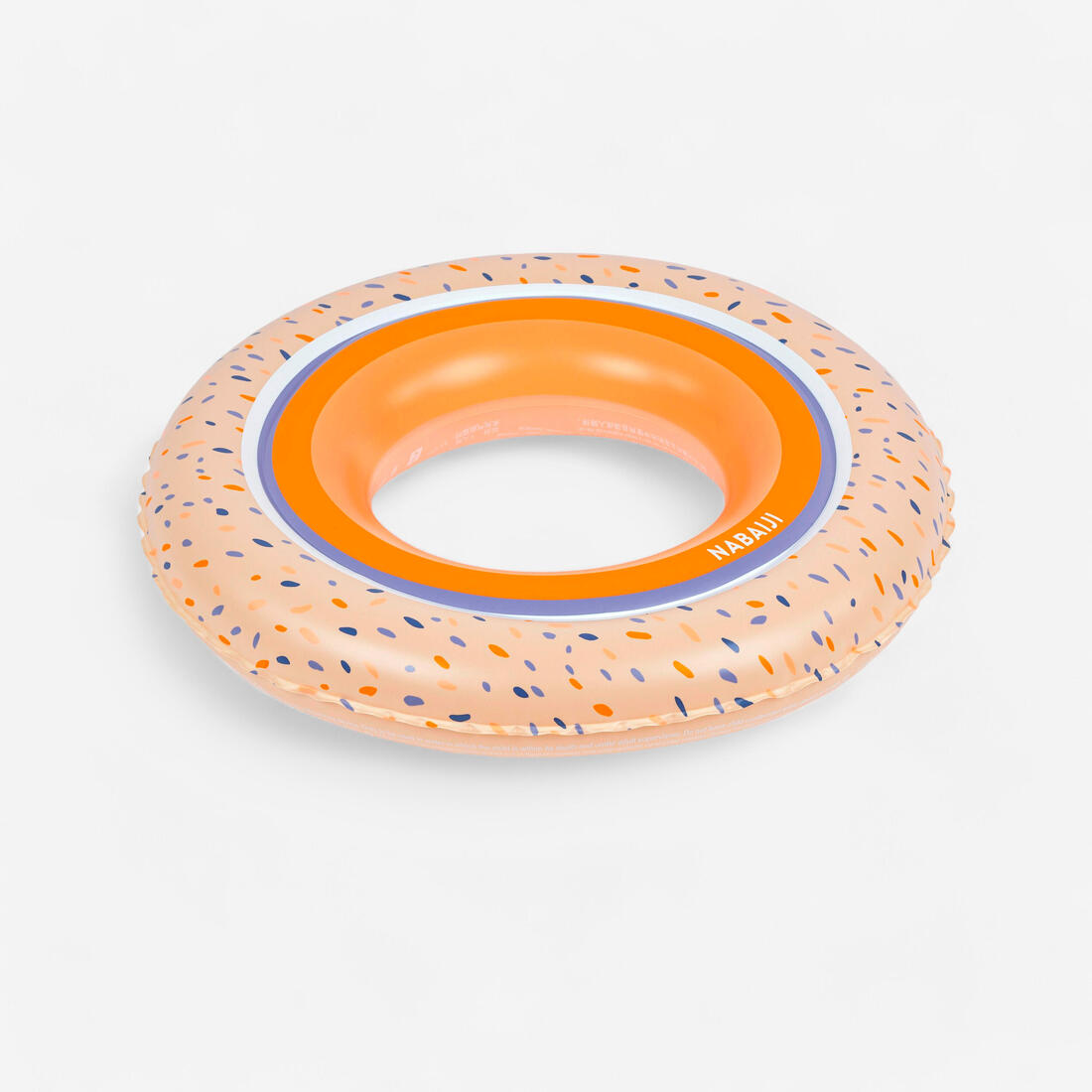 Bouée piscine gonflable 51 cm pour enfants 3-6 ans, transparente imprimé savane
