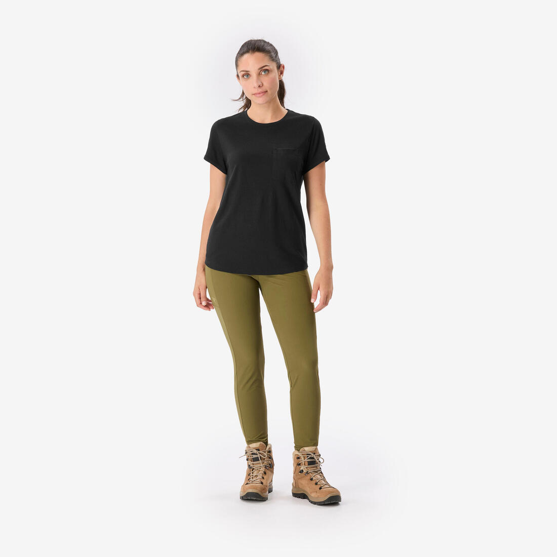 Legging de trekking résistant femme, MT500