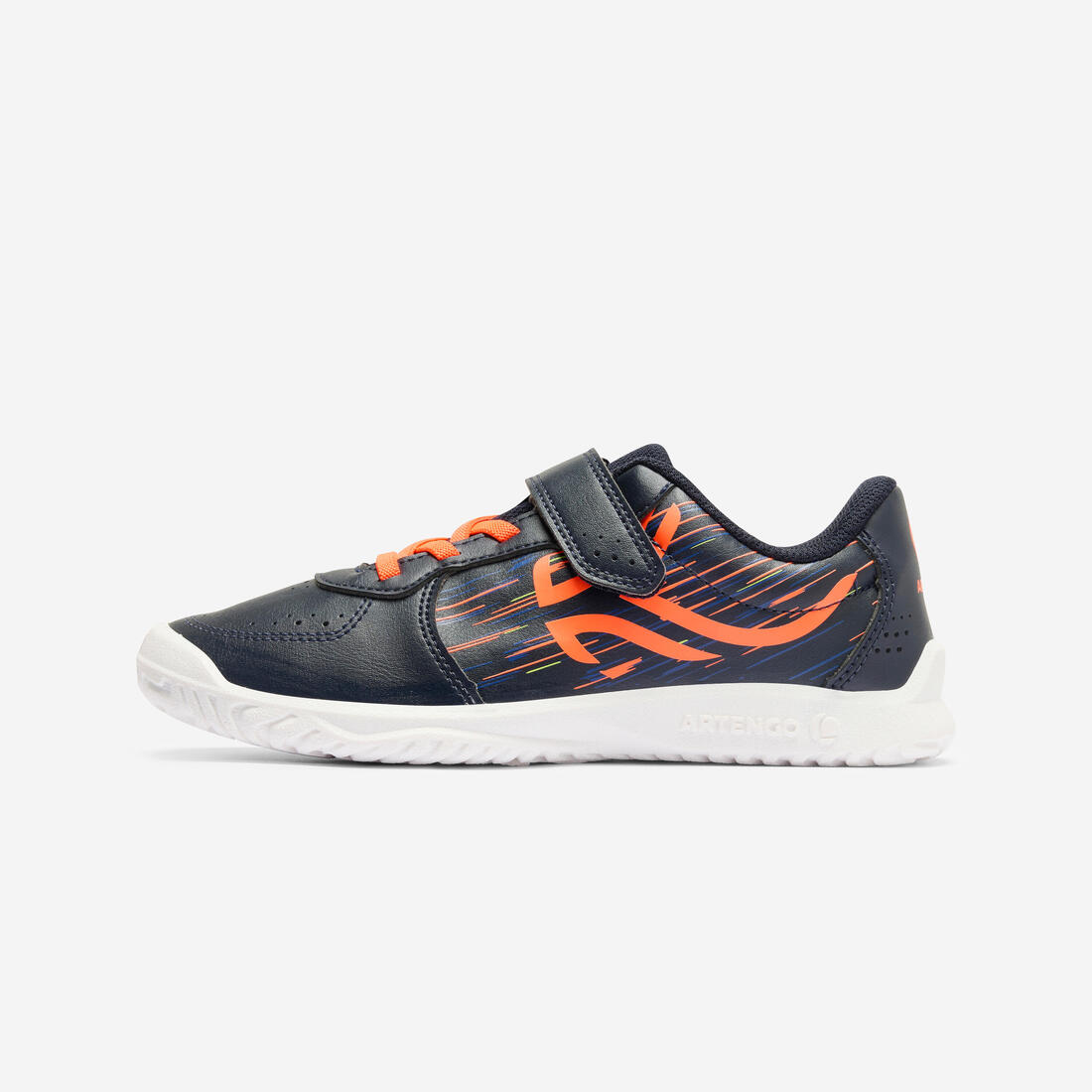 Chaussures de sport à scratch résistantes enfant,  TS130 rose et